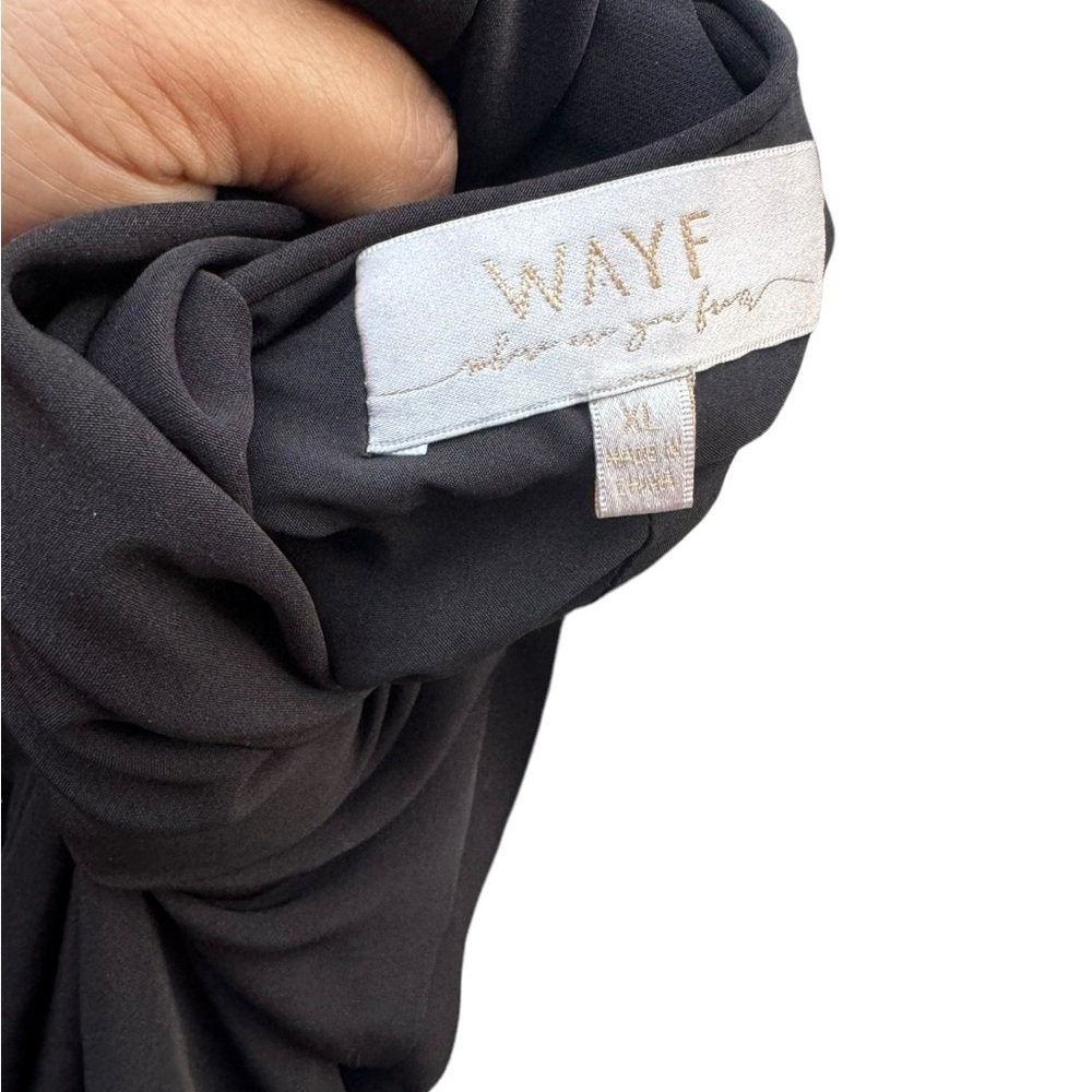 Wayf Women's Black Sleeveless Cowl Back Nina Trumpet Gown Dress Size XL - Picture 8 of 9